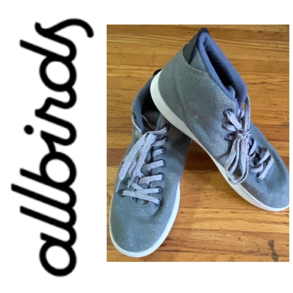 Allbirds 100% wool high top lace up sneakers